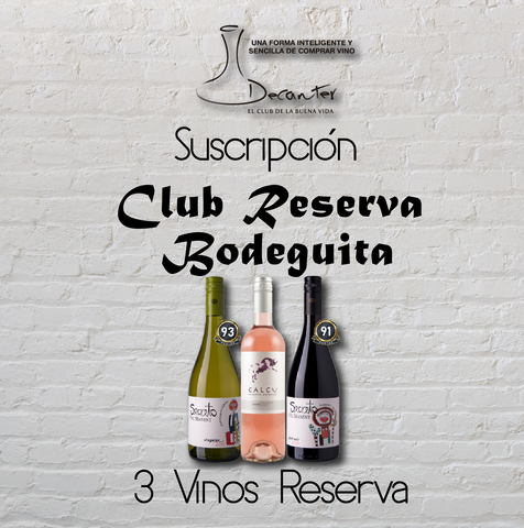 Club Reserva Bodeguita: 3 vinos Reserva por 3 meses