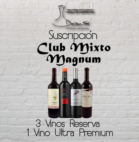 Club Mixto Magnum: 3 vinos Reserva y 1 vino Ultra Premium
