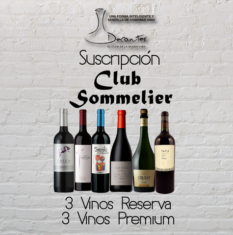 Club Sommelier: 3 vinos Reserva y 3 vinos Premium